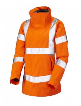 Leo Rosemoor Breathable Jacket Orange High Visibility